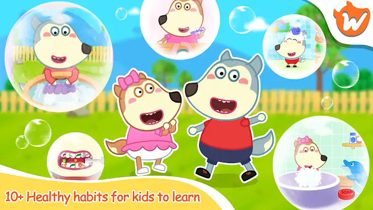 Wolfoo Good Habit Healthy Life screenshot 1
