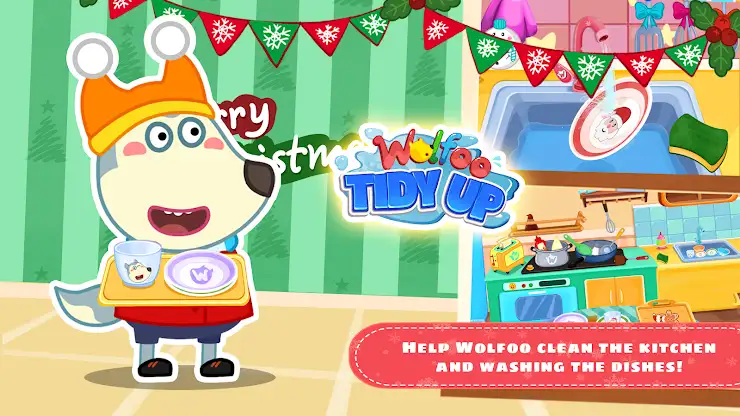 Wolfoo Tidy up: House Cleaning screenshot 4