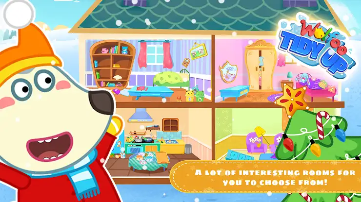 Wolfoo Tidy up: House Cleaning screenshot 2