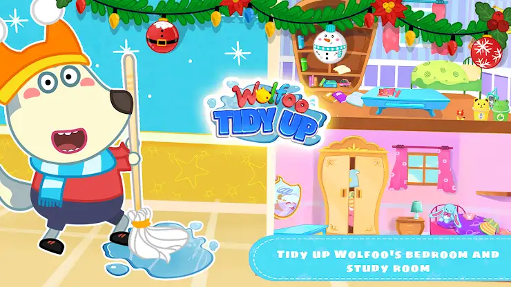 Wolfoo Tidy up: House Cleaning screenshot 5
