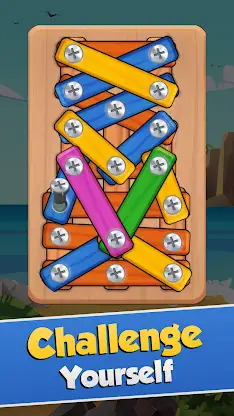 Wood Nuts & Bolts Screw Puzzle screenshot 2