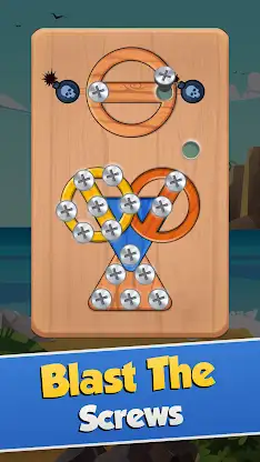 Wood Nuts & Bolts Screw Puzzle screenshot 1