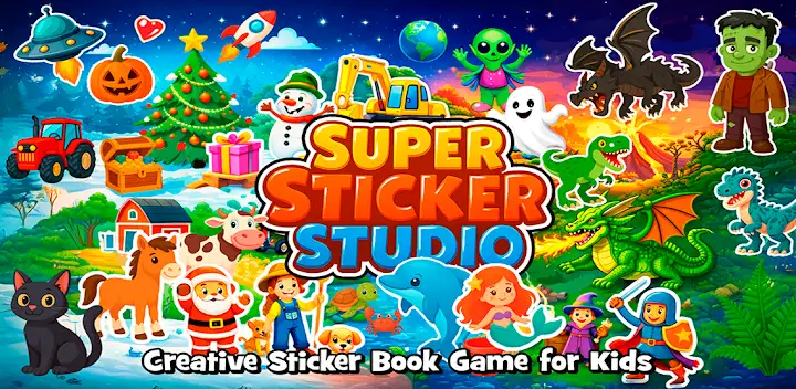 Super Sticker Studio — Android game banner