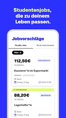 Zenjob: Studentenjobs screenshot 1