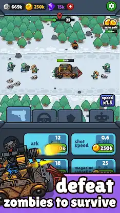 Undead Shooter: Idle Highway screenshot 1